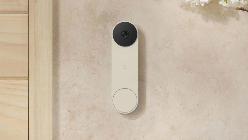 Google Nest Doorbell | Wired | Smart Video Security Doorbell Camera | Linen