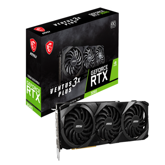 MSI GeForce RTX 3080 Venus 3X Plus LHR Graphics Card | 10GB GDRR6X | 320-BITS