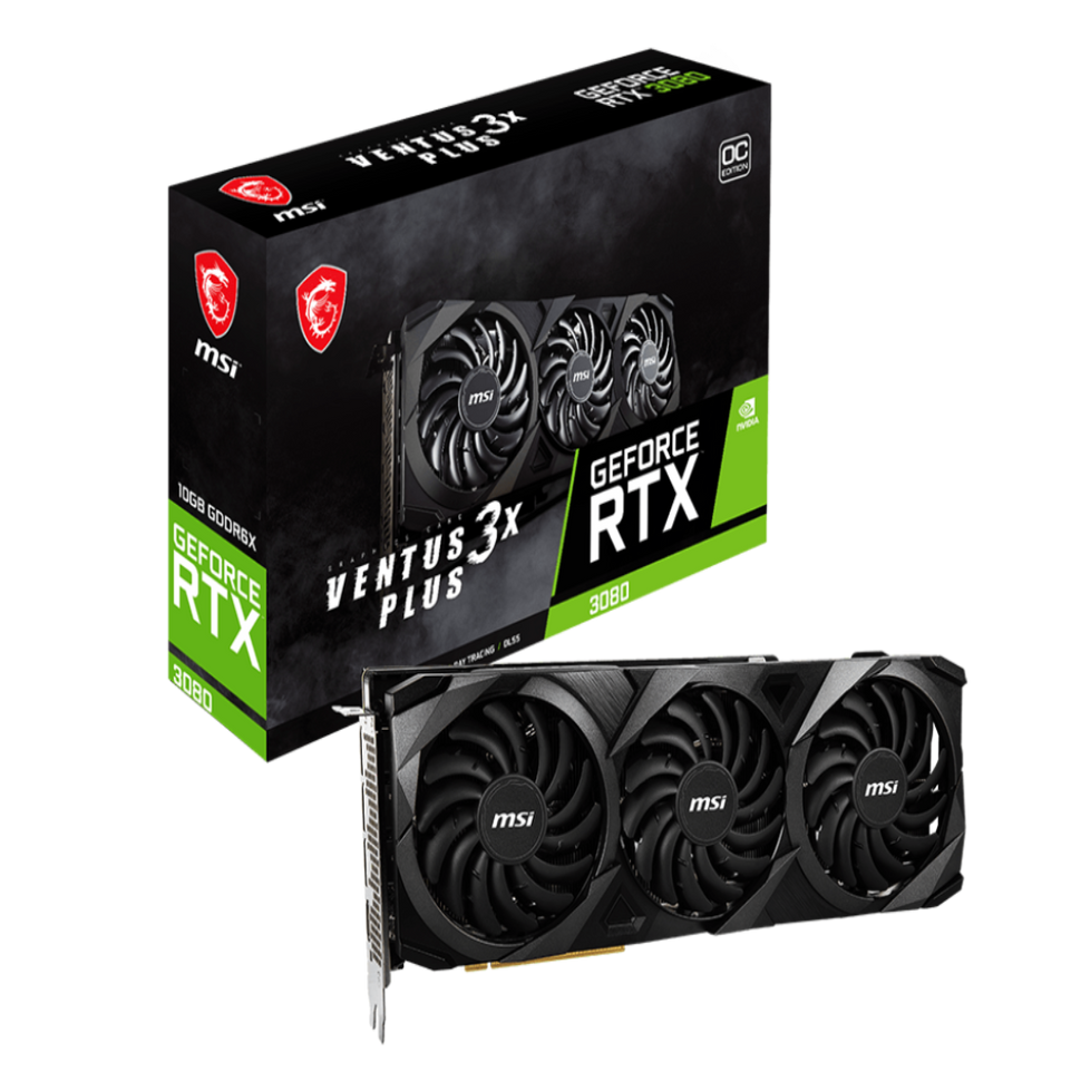 MSI GeForce RTX 3080 Venus 3X Plus LHR Graphics Card | 10GB GDRR6X | 320-BITS