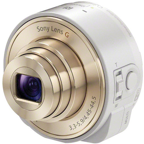 Sony DSC-QX10 Digital Camera Module for Smartphones | Attachable Lens Style Camera | White