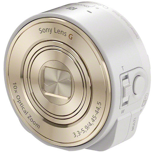 Sony DSC-QX10 Digital Camera Module for Smartphones | Attachable Lens Style Camera | White