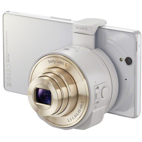 Sony DSC-QX10 Digital Camera Module for Smartphones | Attachable Lens Style Camera | White