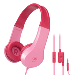 Motorola | Moto JR200 Kids Headphones with Microphone | Light Pink