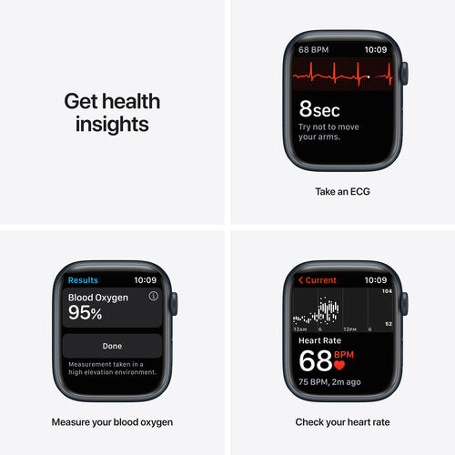Apple Watch Series 7 GPS + Cellular | 45mm | Midnight Aluminum Case with Midnight Sport Band