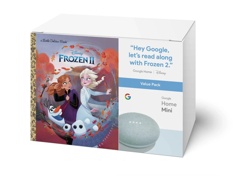 Google Home Mini (Aqua) + Frozen II Book