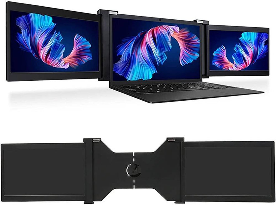 Xcess 15" Triple Portable Laptop Screen Extender | FHD 1080P IPS