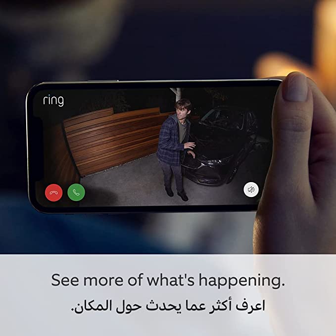 Ring Spotlight Cam Plus Plug-In | White | Outdoor Security Camera | 1080p HD Video