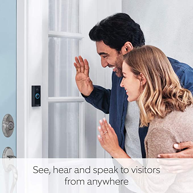Ring HD Video Doorbell | Wired Plug-in | Black