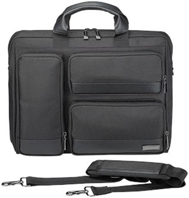 Asus Atlas Carry Bag 15.6” | RFID Blocking Pocket Scratch | Water Resistant PU Leather Handle Black