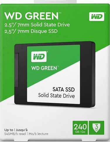 Western Digital 240GB Green SATA III 2.5" Internal SSD Drive | WDS240G2G0A
