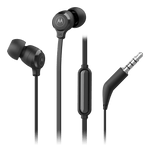Motorola Earbuds 3-S Wired Earbuds with Microphone | Jet Black
