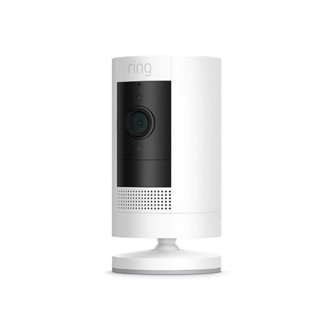 Ring Stick Up Security Cam | Battery Powered | White