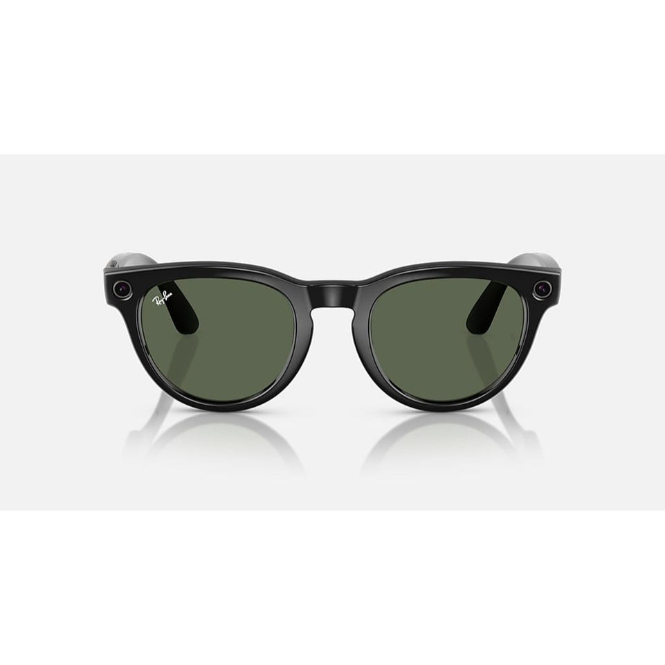 RayBan Meta Glass Headliner | Shiny Black/G12 Green | RW4009F