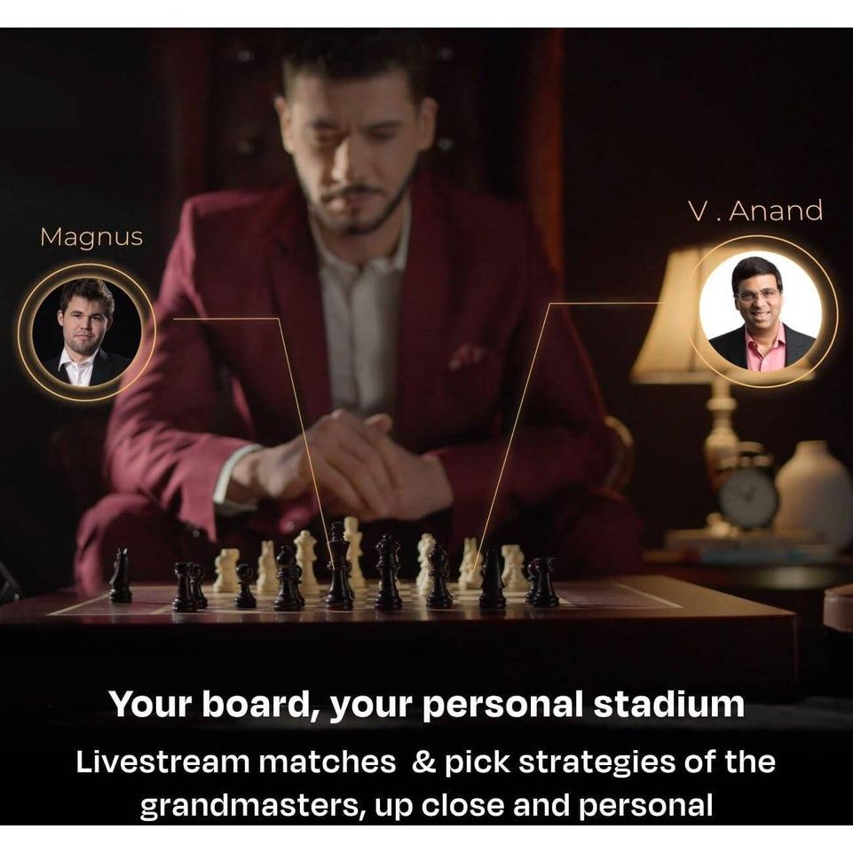 Miko Chess Board | Your Ultimate AI Chess Companion | Fully Automated Gameplay for All Skill Levels | World's Smartest Electronic Chess Board | Magnetic Wooden Chess Sets with Self Moving Pieces