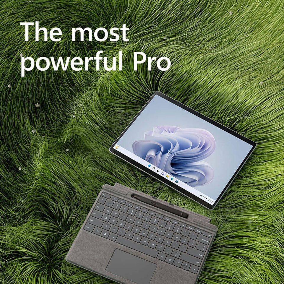 Microsoft Surface Pro 9 | 2-in-1 Tablet | 13" PixelSense Flow Touch Display | Intel Core i7-1265U Processor | 16GB RAM | 1TB SSD | Intel Iris Xe Graphics | Windows 11 Pro | Platinum