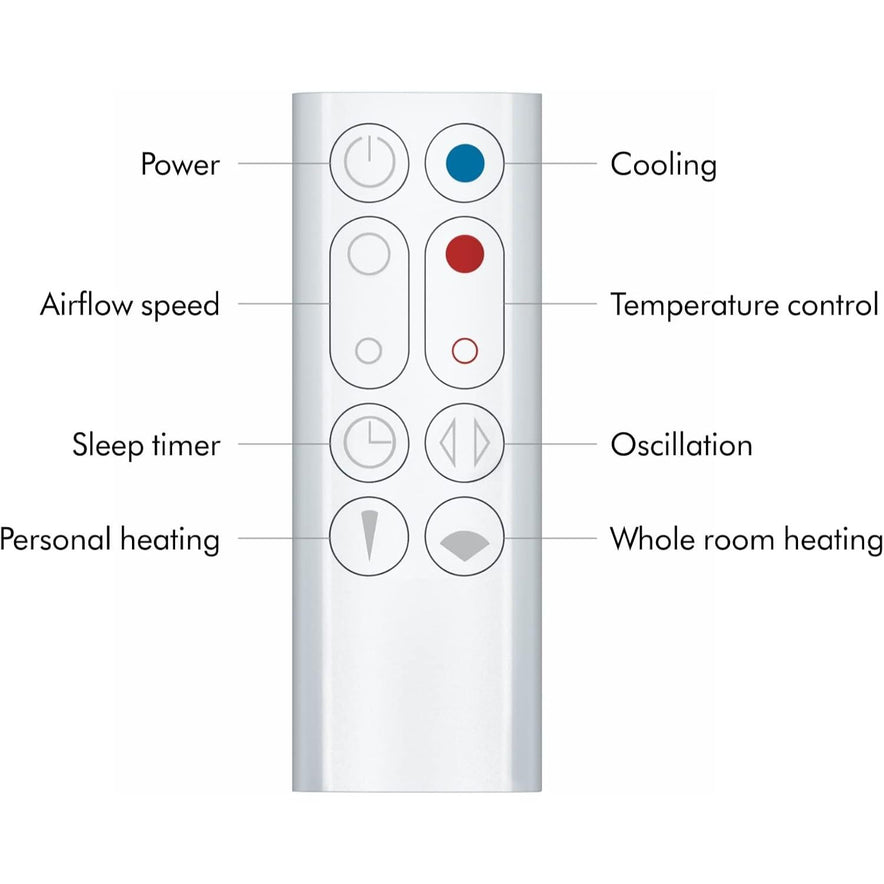 Dyson Hot+Cool | Jet Focus Heater and Fan | White/Silver | AM09
