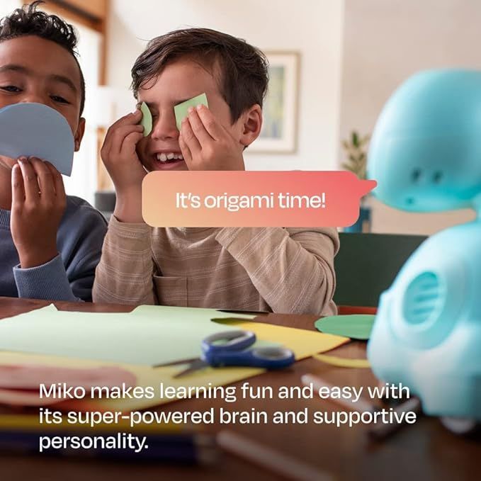 Miko 3 AI-Powered Smart Robot for Kids | STEM Learning Educational Robot | Interactive Voice Control Robot with App Control | Disney Stories | Coding Apps | Unlimited Games for Girls & Boys Ages 5-10 | Blue