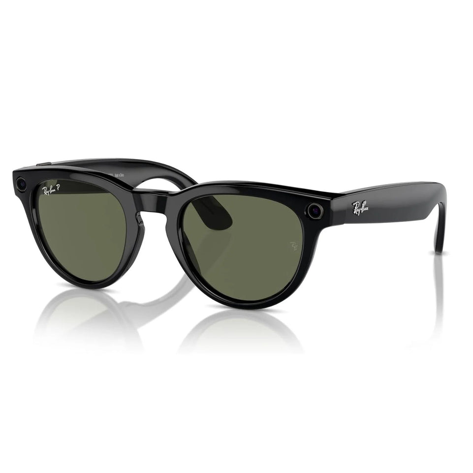 RayBan Meta Glass Headliner | Shiny Black/G12 Green | RW4009F
