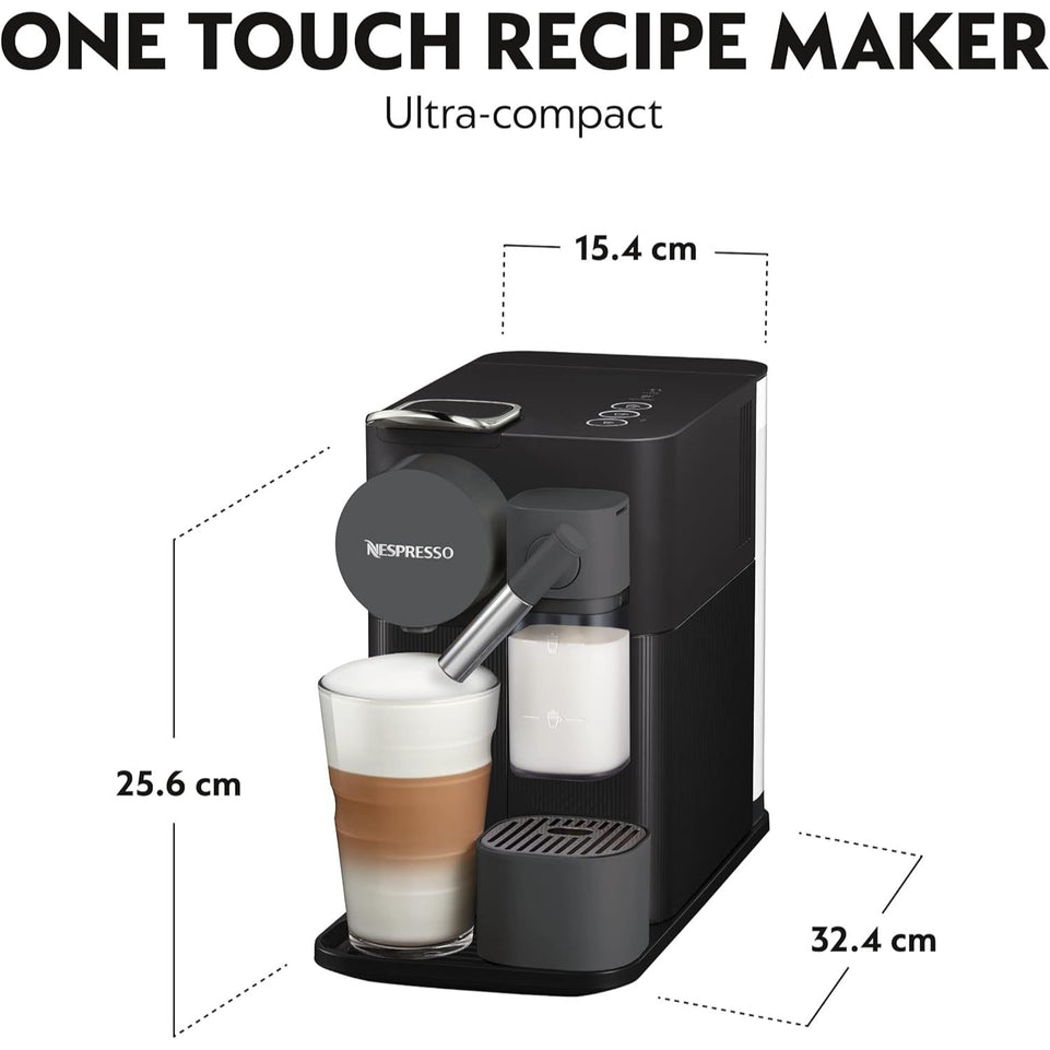 De'Longhi EN510.B Nespresso Lattissima One Evo Automatic Coffee Maker | Single-Serve Capsule Coffee Machine | Automatic Frothed Milk | Cappuccino And Latte | 1450W | Shadow Black