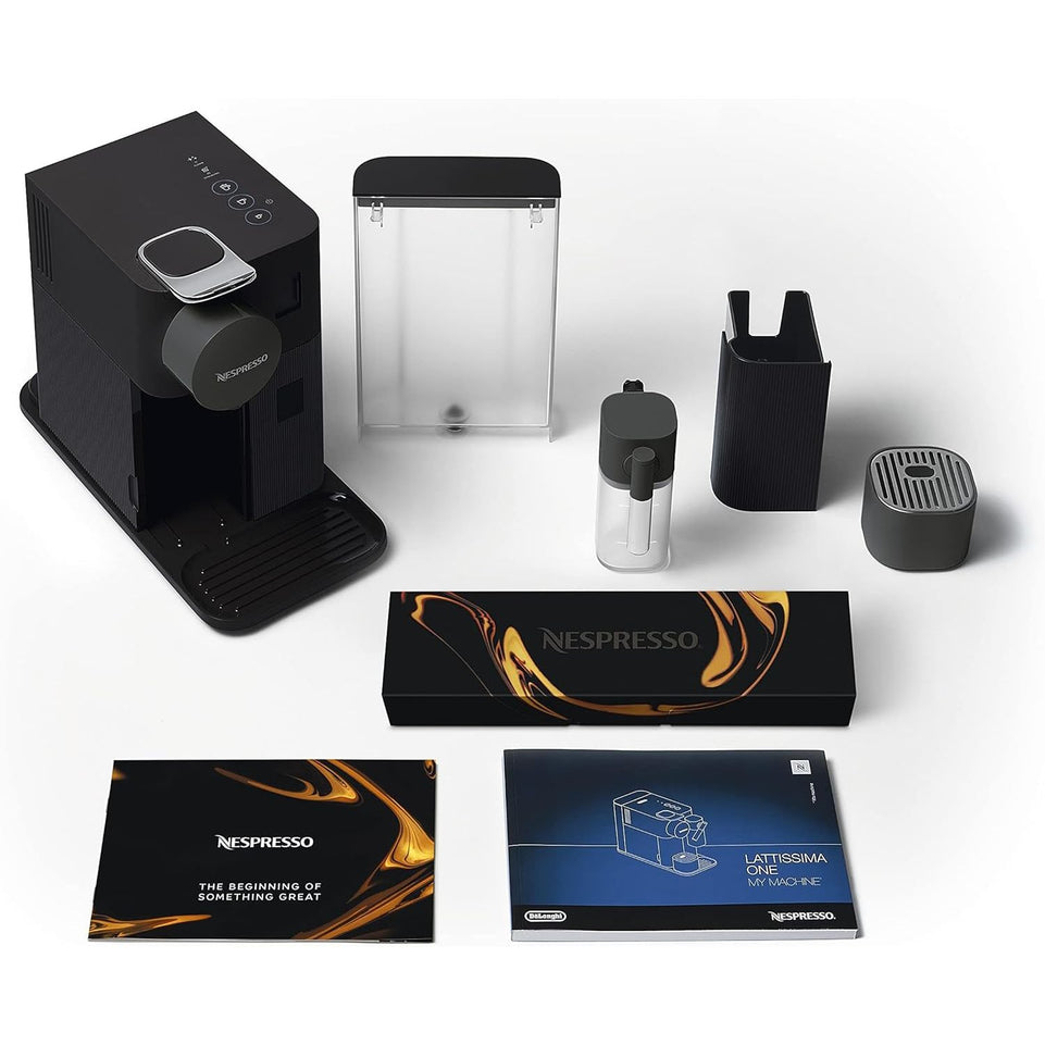 De'Longhi EN510.B Nespresso Lattissima One Evo Automatic Coffee Maker | Single-Serve Capsule Coffee Machine | Automatic Frothed Milk | Cappuccino And Latte | 1450W | Shadow Black