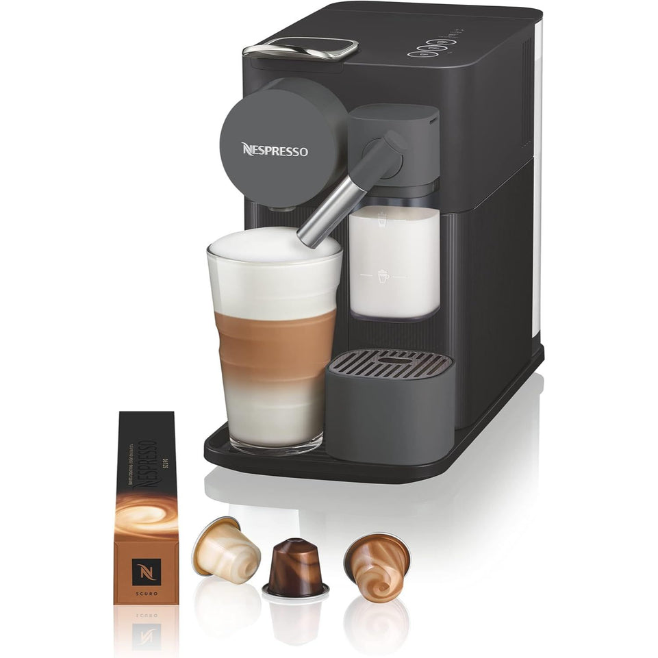 De'Longhi EN510.B Nespresso Lattissima One Evo Automatic Coffee Maker | Single-Serve Capsule Coffee Machine | Automatic Frothed Milk | Cappuccino And Latte | 1450W | Shadow Black