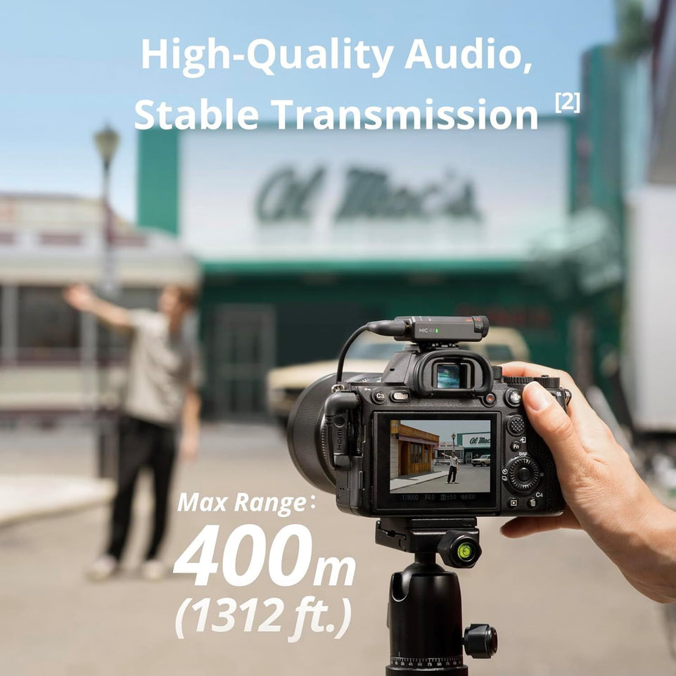 DJI Mic Mini | 2TX+1RX+Charging Case | Detail-Rich Audio | 48h Use | Noise Cancelling | Automatic Limiting | Wireless Mic for Camera/iPhone/Android | Vlog