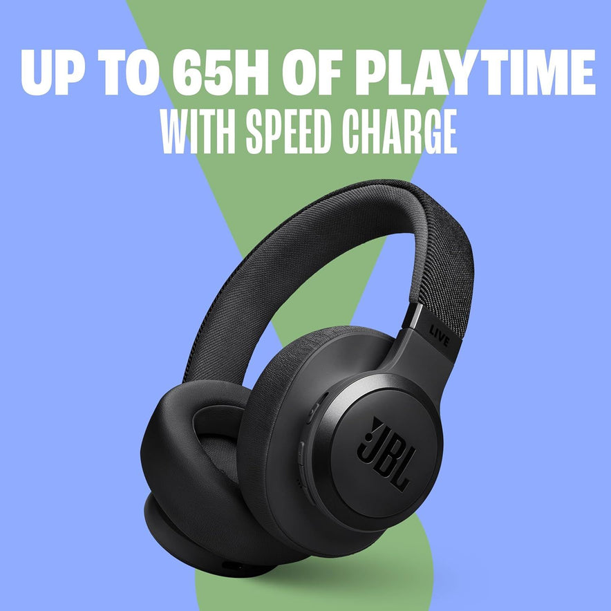 JBL LIVE 770NC | Wireless Over-Ear Headphones | Adaptive Noise Cancelling | JBL Signature Sound | 70H Battery | Smart Ambient & Bluetooth 5.3 | Black