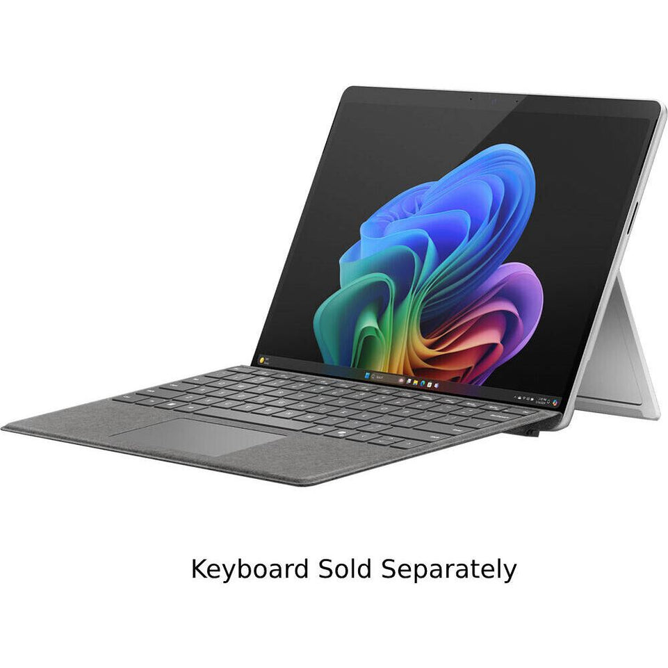 Microsoft Surface Pro Qualcomm Snapdragon X Plus Tablet | Copilot+ PC | Display 13" 2880 x 1920 PixelSense Flow Touch 120Hz | 16GB RAM | 256GB SSD | Qualcomm Adreno | Windows 11 | ZHX-00001 | Platinum
