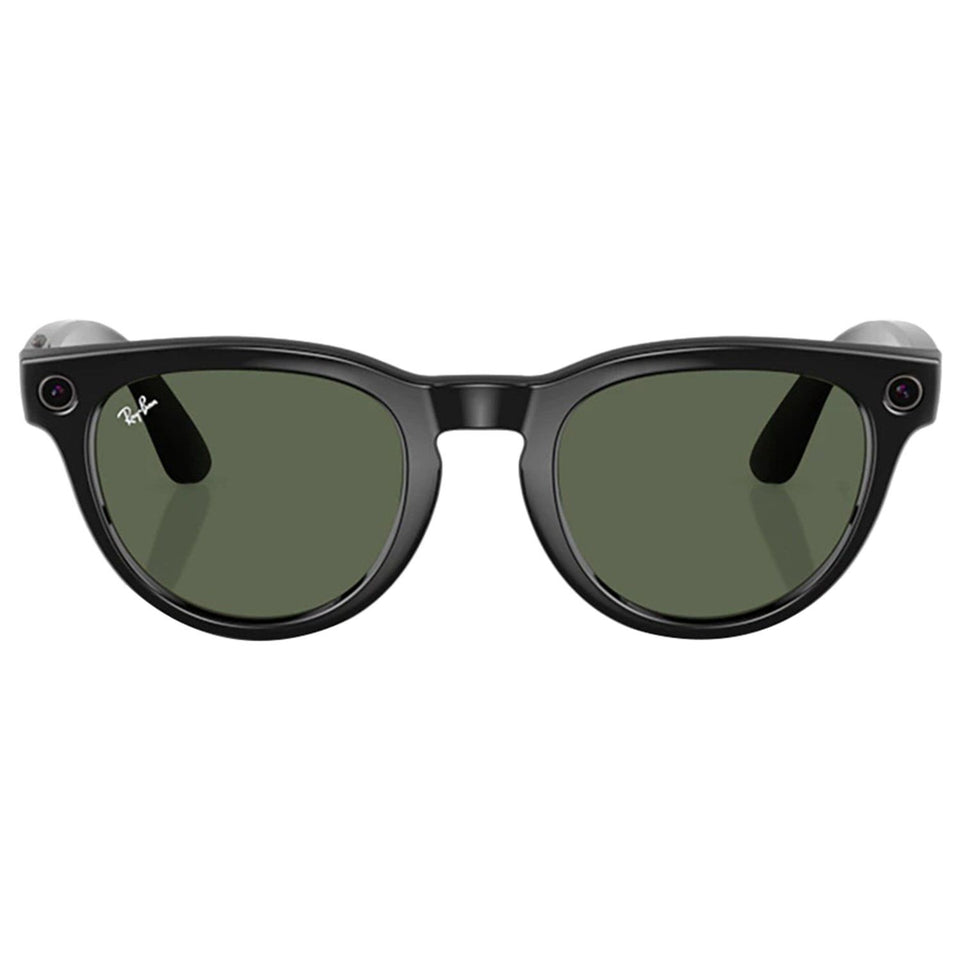 RayBan Meta Glass Headliner Shiny Black/G15 Green | RW4009F