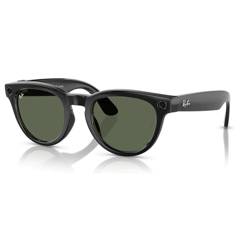 RayBan Meta Glass Headliner Shiny Black/G15 Green | RW4009F