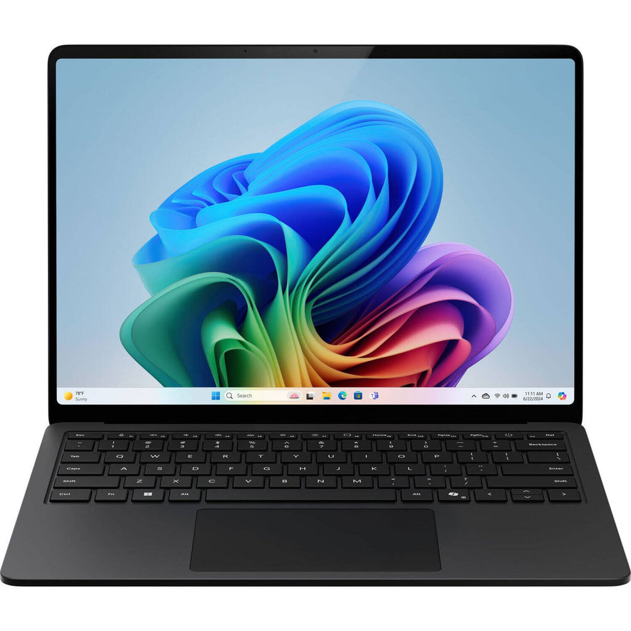 Microsoft Surface 7th Laptop Edition | Copilot+ PC | 13.8" 2304 x 1536 PixelSense Flow 120Hz Touch Display | Qualcomm Snapdragon X Plus | 16GB RAM | 512GB SSD | Qualcomm Adreno | Windows 11 | Black