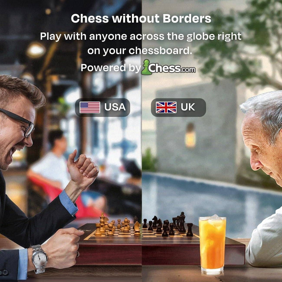 Miko Chess Board | Your Ultimate AI Chess Companion | Fully Automated Gameplay for All Skill Levels | World's Smartest Electronic Chess Board | Magnetic Wooden Chess Sets with Self Moving Pieces