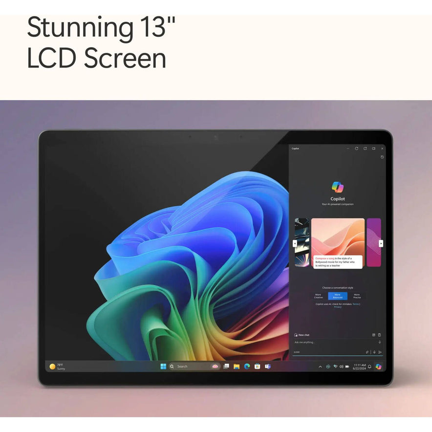 Microsoft Surface Pro Snapdragon X Plus With KB Bundle | Copilot+PC |  13inch OLED | 512GB SSD | 16GB RAM | Shared Qualcomm Adreno GPU Graphics | Windows 11 Home | Black | EP2-23860