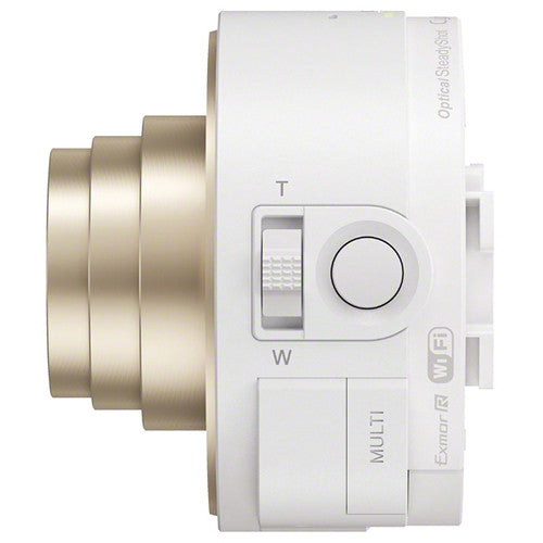 Sony DSC-QX10 Digital Camera Module for Smartphones | Attachable Lens Style Camera | White