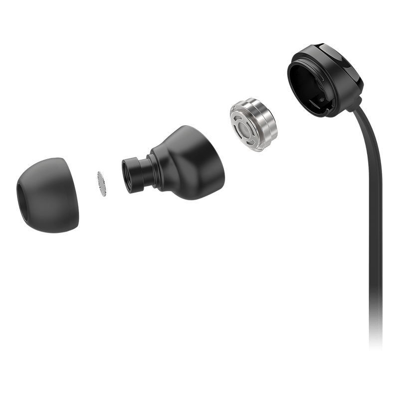 Motorola Earbuds 3-S Wired Earbuds with Microphone | Jet Black