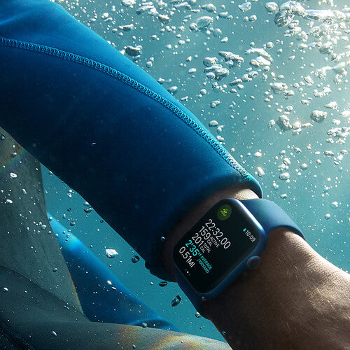 Apple Watch Nike Series 7 GPS | 45mm | Starlight Aluminum Case Pure Platinum/Black Nike Sport Band