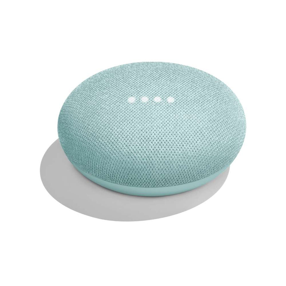 Google Nest Mini | Smart Voice Activated Speaker | Aqua