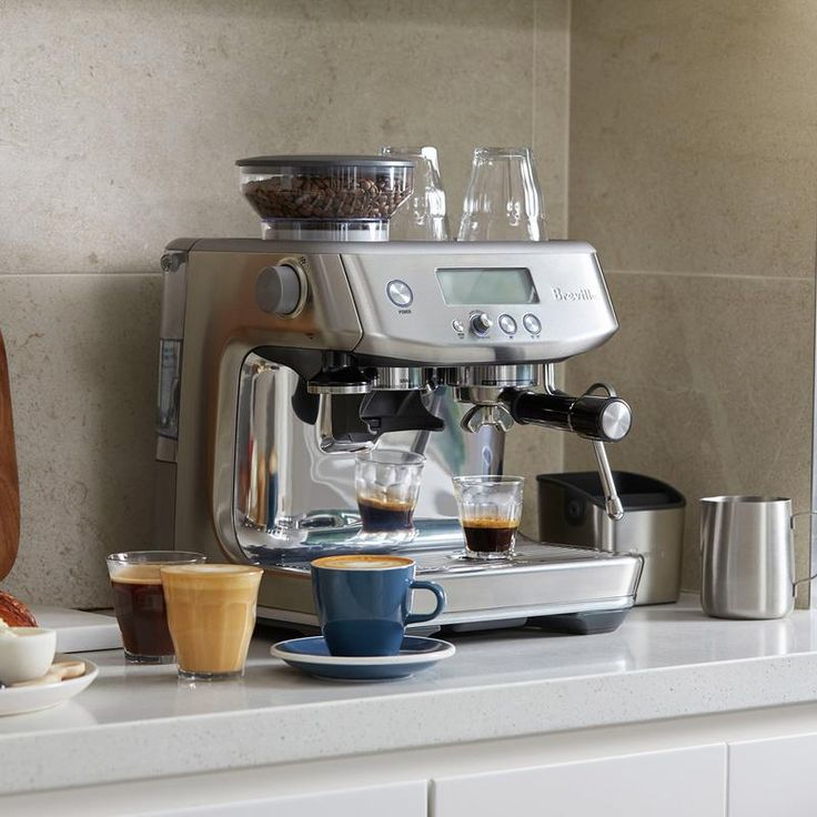 Breville | The Barista Pro Espresso Machine | Brushed Stainless Steel | BES878BSS