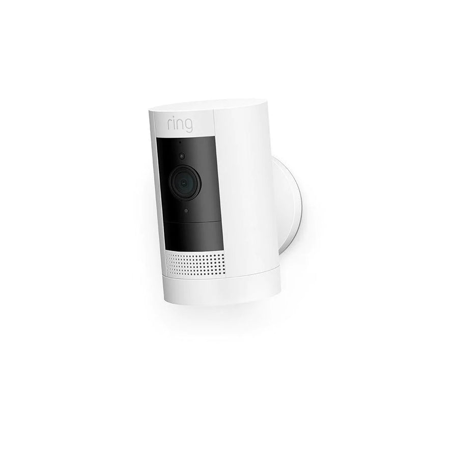Ring Stick Up Security Cam | Battery Powered | White