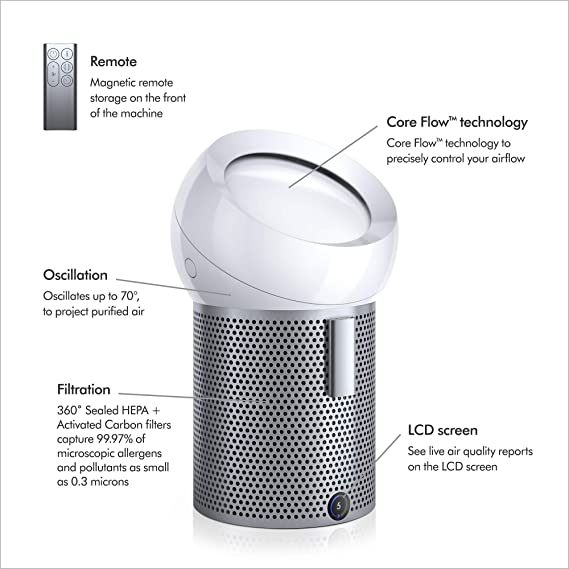 Dyson Pure Cool Me Air Purifier | Tower Fan | Silver | BP01