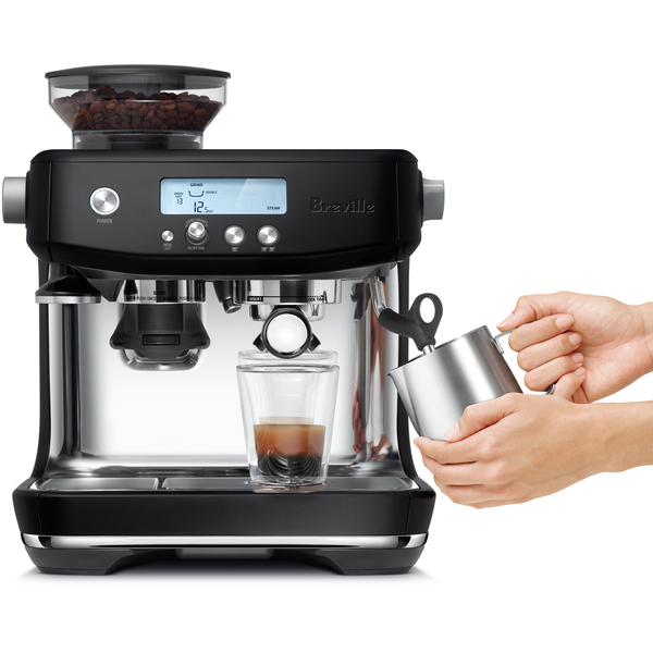 Breville | Barista Pro Coffee Machine | Black/ Silver | BES878BTR