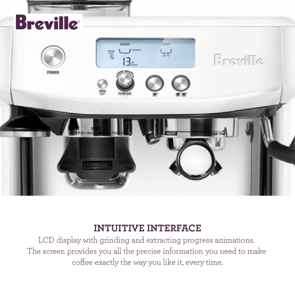 Breville | The Barista Pro Espresso Machine | Sea Salt | BES878SST