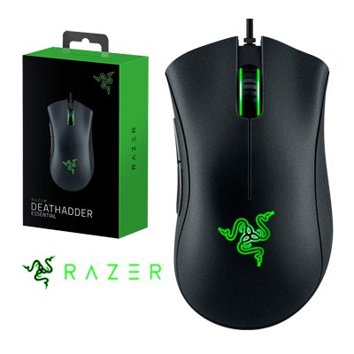 Razer DeathAdder Essential Wired Gaming Mouse | 6400 DPI Optical Sensor | Black