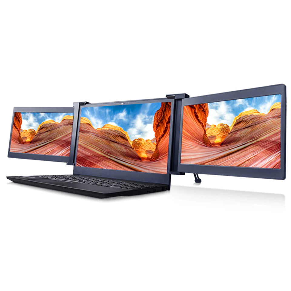 Xcess 13.3” Triple Portable Laptop Screen Extender | FHD 1080P IPS