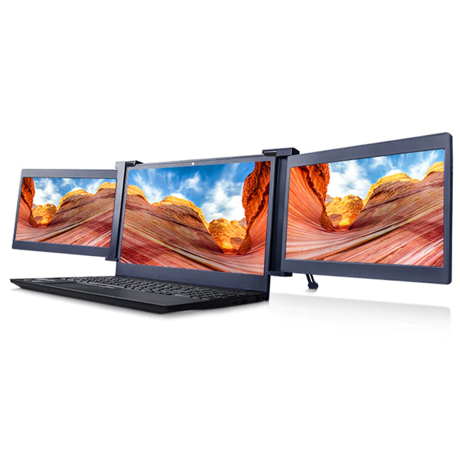 Xcess 15" Triple Portable Laptop Screen Extender | FHD 1080P IPS