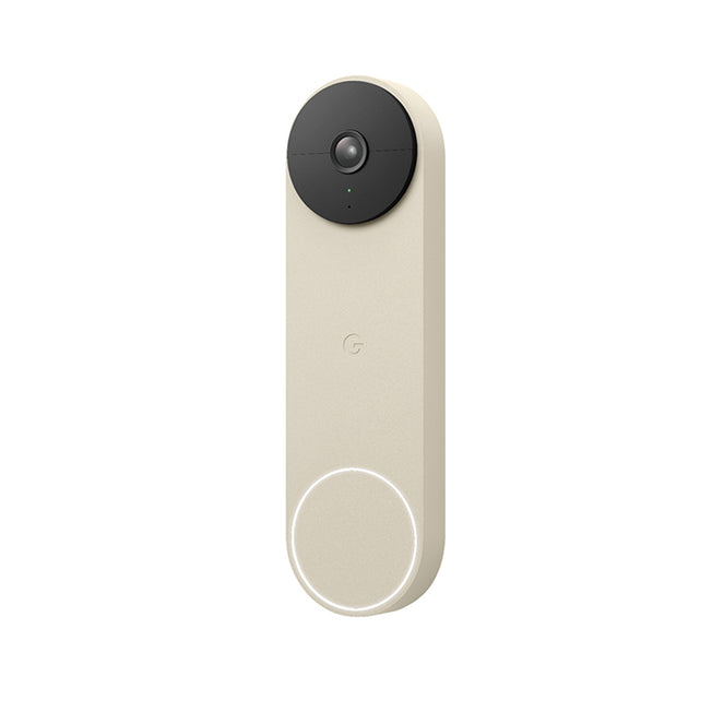 Google Nest Doorbell | Wired | Smart Video Security Doorbell Camera | Linen