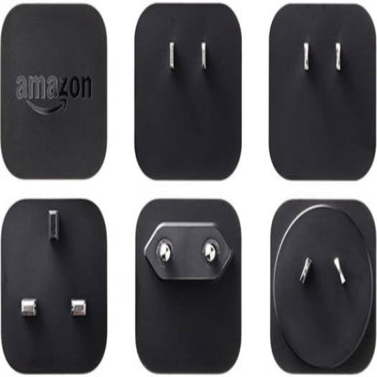 Amazon Kindle International Charging Kit | Five International Adapter Plug (NA/JP, UK, EU, AU/NZ, CN) | Includes USB Cable