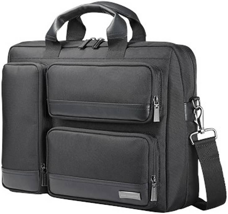 Asus Atlas Carry Bag 15.6” | RFID Blocking Pocket Scratch | Water Resistant PU Leather Handle Black