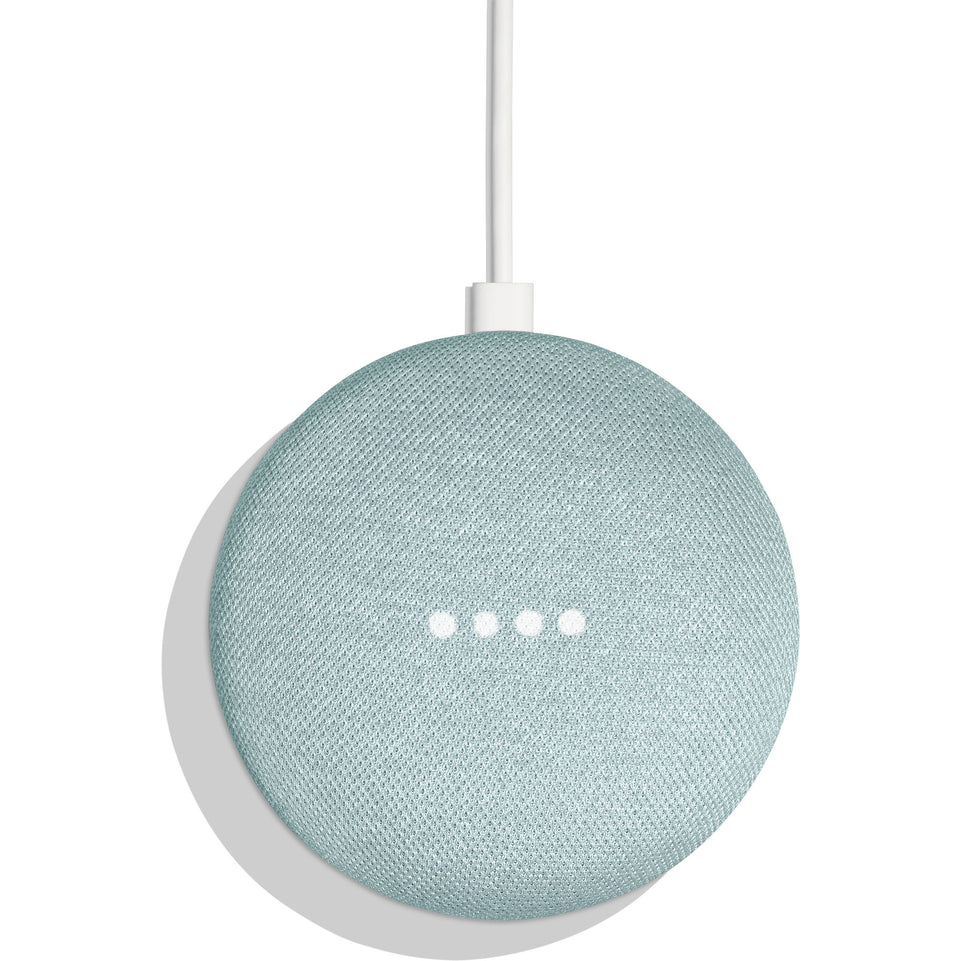 Google Nest Mini | Smart Voice Activated Speaker | Aqua
