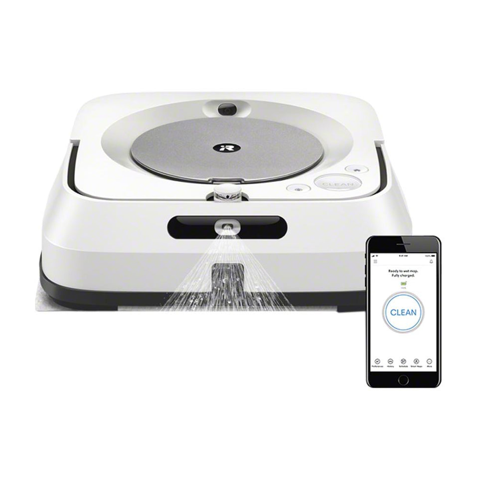iRobot Braava Jet M6138 Connected Robot Mop | Precision Jet Spray | Wet Mopping & Dry Sweeping